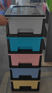 Rak Laci Plastik 5 Tingkat/Kabinet Penyimpanan Serbaguna/5 Tier Plastic Drawer Rack/Multipurpose Storage Cabinet