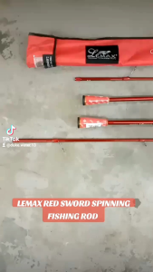 LEMAX RED SWORD SPINNING FISHING ROD