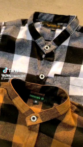 Kemeja Flanel import anak usia 1-8 tahun slimfiting