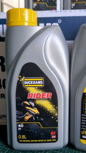 น้ำมันเครื่องรถมอเตอร์ไซค์ DUCKHAMS RIDER SAE 40 กึ่งสังเคราะห์ รถเกียร์ธรรมดา 0.8 L