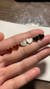 18K Saudi Gold Solid Heart Earrings(Lightweight thin/Silicon lock✨