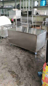 โต๊ะเสตนเลส คาร์เตอร์เสตนเลส ตู้เก็บ 80x150 สมุด 80 สมุด สูง 4 นิ้ว