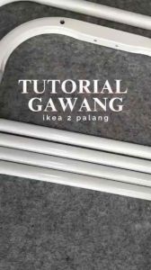 Gawang Baju Verona Pipa Bulat Stand Hanger Baju Gawangan 2 PALANGAN  Rak Display Pakaian Gawang Baju Putih
