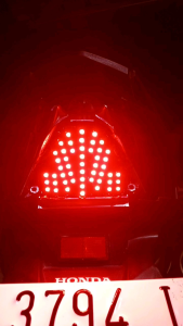 Stoplamp Running Beat New Fi Street ECO 2017-2019 (motif baru) 8 mode otomatis PNP tinggal colok