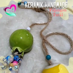 Gantungan Keramik Bunga Tulip ORI Turki | Hiasan Dinding ORI Turki