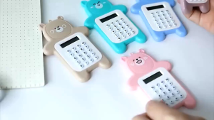 Calkulator Mini Motif Beruang Lucu Kalkulator Portable Mini Travel