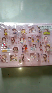 24 hình dán trong cho bé nhiều màu sắc rất xinh có hộp nhựa