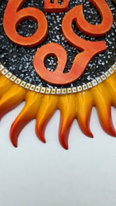 Attractive Design Surya With Om Resin Wall Artwork Sun Decor / wall hanging / gift / house warming