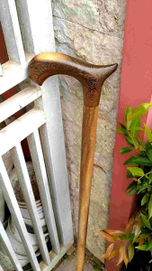 Tongkat jalan kayu kelor Jawa model habib C118