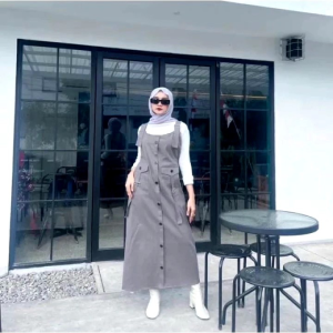 OVERALL INARA ROK CARGO KOREAN STYLE JUMPSUIT ROK CARGO WANITA