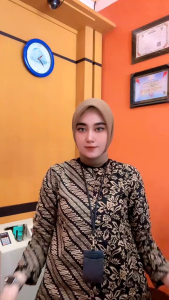 Baju Batik Batik Sonna - M L XL XXL 3L 4L 5L Jumbo Batik Wanita Resleting Depan Batik Kerja