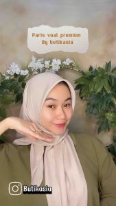 Kerudung Jilbab Hijab SegiEmpat Paris Voal Premium Jahit Tepi Berlabel Zirfa Scarf