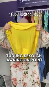 Tudung Sekolah Awning Scuba Lycra Set B Jaminan 180 Hari  Selesa Dan Mudah Bentuk Original TudungSiComel Selesa Pakai Harian