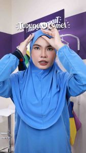 Set A Tudung Sekolah Awning Lembut