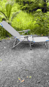 Ghế Bố Xếp Có Vĩ Kéo Gác Chân ( since 1984) - dày nặng 7kg - có vĩ gác chân