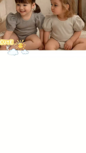 Little Vella Kiddie Puff Scoopback Bodysuit ( 1-4 Years Old )