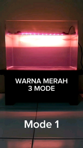 Lampu LED Celup Aquarium 2 Baris Bisa 3 Kali Ganti Warna Super Terang Lampu Aquascape Ikan Hias