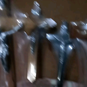 Salib Kayu Gantung & Duduk Korpus Silver Tinggi 25 cm & 30 cm Rohani Katolik