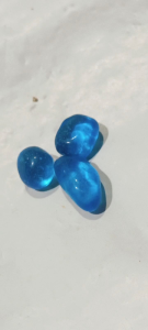 Trabungko Ng Skybeetle Agimat Stones 3-Piece Set- Gloosy Blue Translucent Natural