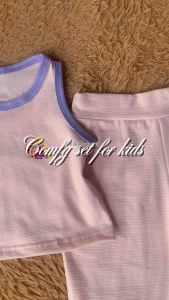 Flare set-cotton terno tank top and flare pants (ambel) for kids and toddlers comfy and fashionable affordable