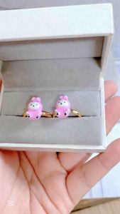 Clue Xuping - Cincin Labubu Pink Titanium Perhiasan Fashion CXB28112401