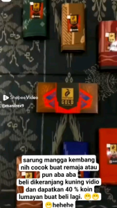 SARUNG MANGGA GOLD KEMBANG DEWASA ECER GROSIR