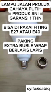 BOHLAM LED / LAMPU JALAN MERCURY GARANSI 1 THN PAKING EXTRA BUBLE  PROLUX 80W