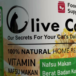 Olive Care Original Vitamin Kucing Bulu Rontok Pelebat Penumbuh Panjangkan Tebalkan Bulu Kucing