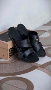 Ghaneo Sandal Pria Kulit Sapi 100% Original - Sendal Cowok Kasual Selop Keren Terbaru