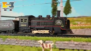 Đồ chơi đường ray xe lửa 6 toa cổ điển có nhạc và đèn đồ chơi lắp ráp tàu hoả