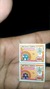 materai 2000 tahun 1995 1996 1997 1998 1999 asli original