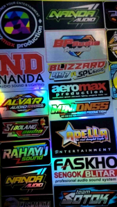 Stiker Sound | Stiker 1 Lembar | Stiker Hologram | Stiker Pack Ukuran 21cm x 31cm