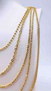 Rantai Leher Emas Bangkok Gold Plated Necklace Casual Daily Wear Jewelry