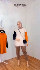 atasan kaos oversize wanita jumbo fit to XXL terbaru mewah elegan kekinian