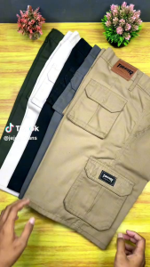 Celana Pendek Pria Cargo Bahan Tebal