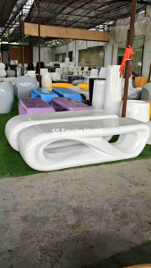 Table Chair ACE TC16 Fiberglass Seat Bench Bed Outdoor Balcony Lounge Garden Hotel Guest House Furniture Taman Modern
