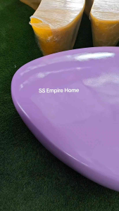 ACE TC17 Purple Fiberglass Triangle Sculpture Seat Chair Bench Table Landscape Decoration Garden Hotel Recreational Park