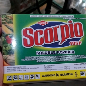 SCORPIO 40SP INSECTICIDE 250GRAMS SOLUBLE POWDER ALDIZ INCORPORATED FPA REG. NO. 002-164-2411