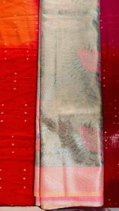 Taara Luxe Kanchipuram Pattu Saree pistha green and Pink Zari Traditional Wedding & Festive Wear Ethnic & Cultural Womens Clothing