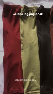 Fatihicompany PAKET HEMAT 5 PCS Celana legging anak bahan spandek /Celana leghing anak usia 1- 12 tahun/Celana anak perempuan panjang