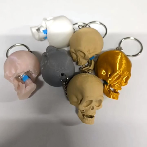 Fidget Skull Jaw Clicker With Keychain