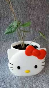 Hello Kitty Plant / Flower Pot – 4 Sizes (5-8 Inch) | Cute Cartoon Flower Pot Sanrio | Indoor & Outdoor Decor
