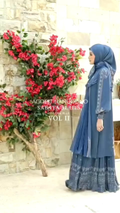 GAMIS TERBARU SYARI SYARI TRENDI BRANDED PRODUK PREMIUM FASHION MODERN MEWAH ELEGAN BAJU DRESS ETNIK MUSLIM BATIK ETNIK SETELAN SABAYA 2
