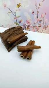 Padutan Once pipa kayu kelor emas model segi delapan 7cm D61