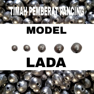 Paket 500 Gram | 1/2 Kg Timah Pemberat Pancing Tipe Lada Lebih Aerodinamis
