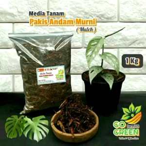 [ Media Tanam Pakis Andam Cacah Murni | Mulch | Kemasan 1 Kg | 1 Pcs ]