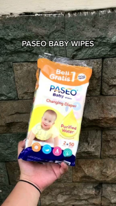 Tissue Basah Bayi PASEO BABY WIPES WET TISSUE 50 SHEETS BUY 1 GET 1