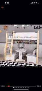 Pre-order childrens theme bunk bed with storage childrens bed boy girl solid wood single bed push and pull bed childrens room