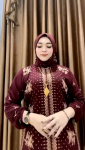 Daster set hijab seterjoan padi betseller Laris