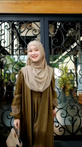 Cod Gamiss Melody Abaya Virall 2025: Kekiniaan Mewah Elegan Pesta Kondangaan Bahan Ceruty Baby Doll Mix Organza Aplikasi Swarovski + Payet Dress Remaja Dewasa Masa Kini